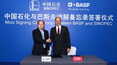 BASF and Sinopec sign MoU for China steam cracker